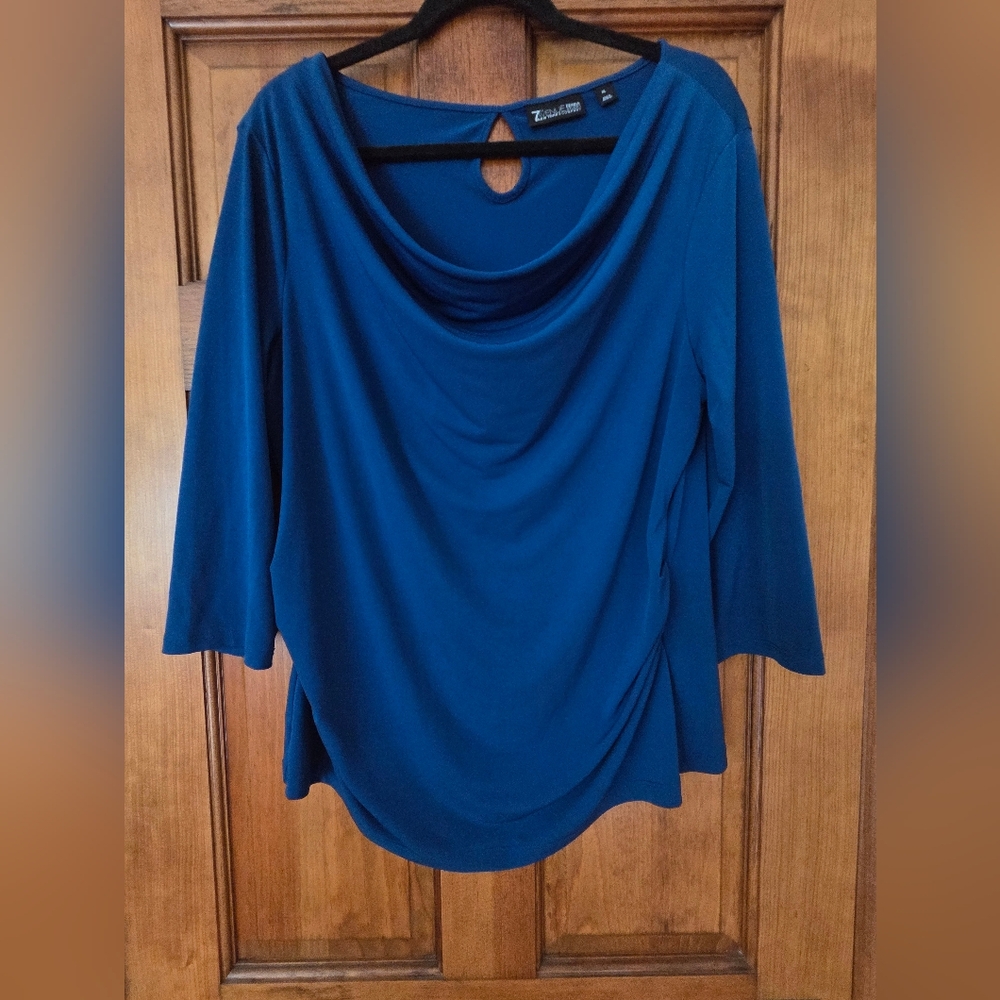 7th Avenue Deep Blue Blouse